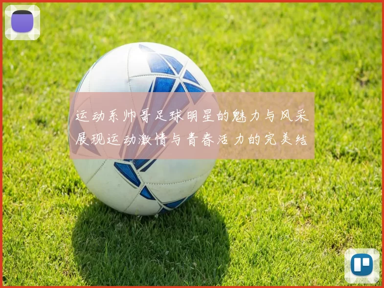 运动系帅哥足球明星的魅力与风采展现运动激情与青春活力的完美结合