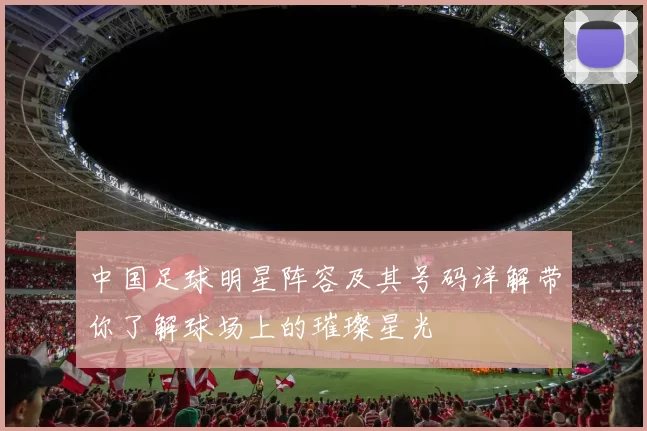 中国足球明星阵容及其号码详解带你了解球场上的璀璨星光